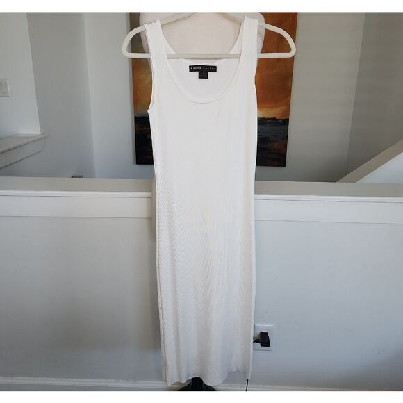 Ralph Lauren White Sleeveless Maxi Dress Size S - Picture 1 of 3